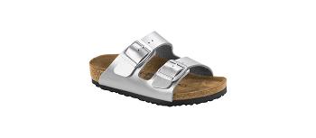 Arizona Birkenstock Birko-flor Narrow Detske Strieborne | SK 403MQZ